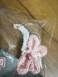 Crochet Evil Eye Keychain