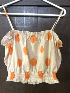 Cute Polka Dot Crop Top