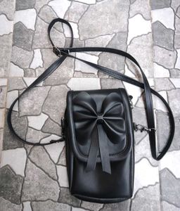 Cute Black Bow Crossbody Bag
