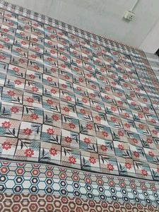 Designer Bed Sheet with Tassels pick up 1