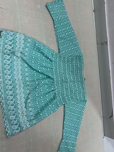 Elegant Teal Embroidered Kurta
