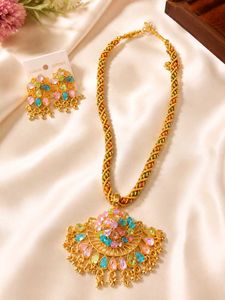 Bohemian Style Necklace & Earring Set