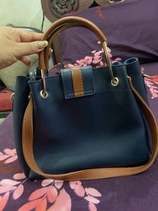 Blue handbag