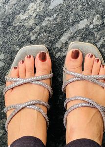 Sparkly Strappy Heeled Sandals party wear footwear