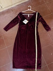 Velvet Midi Dress