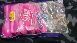 50 Pink Plastic Spoon
