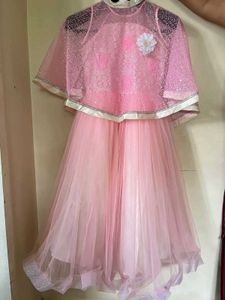 Princess Pink Tulle Flower Dress