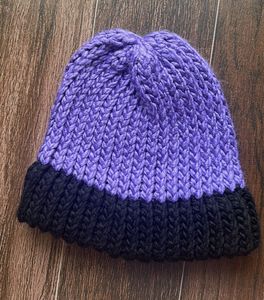 Purple Knit Beanie