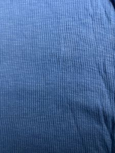 Blue Ruched Drawstring Cropped Tee