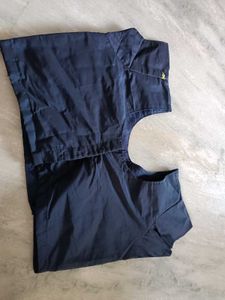 Embroidered Navy Blue Blouse