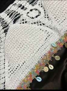 Crochet Bikini Top with Shell Accents combo