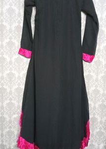 Black  and magenta color Dress
