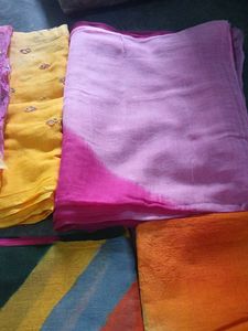 Vibrant Pink Ombre Saree/dupatta/odhni