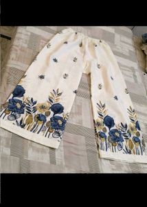 White Floral Print Kurta Set