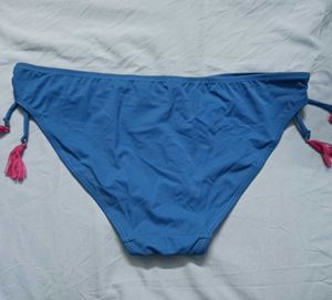 Blue Bikini ⚛️Bottom with Pink Tassels