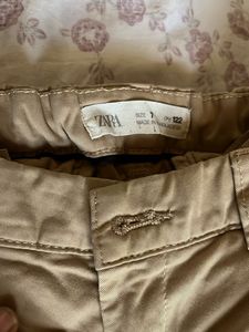Khaki Straight Leg Pants
