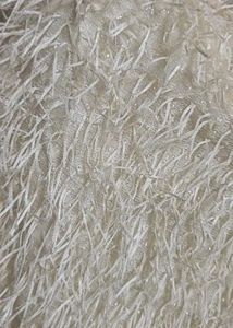 off White Fringed Crop Top