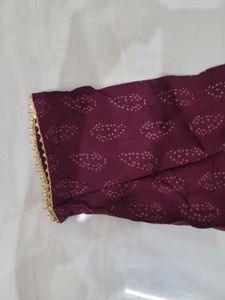 Beautiful Maroon Printed Kurta