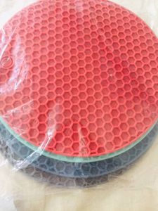 Set of 4 Round Silicone Trivets