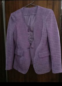 Lilac Textured Blazer