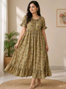 Chic Floral Print Midi Dress