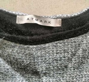 Stylish Grey &amp; Black Long Sleeve Top