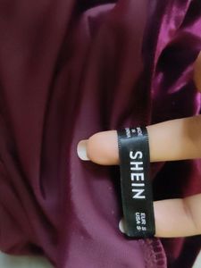Shein Backless One Side Slit Sexy Dress For Women
