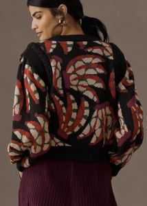 FARM RIO  Banana Dots Pullover Sweater