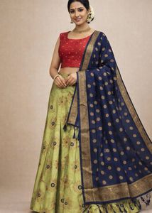 Elegant Lehenga Choli Set With Adjustable Size