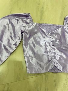 Lavender crop top