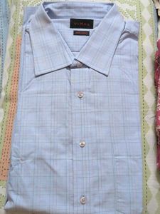 Vimal Blue Checkered Shirt