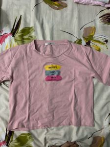 Pink "Awesome Vibes Only" Graphic Tee