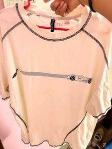H&amp;M Oversized F1 Graphic Tee