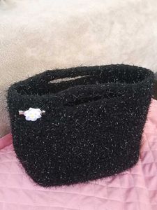 Sparkly Black Clutch Bag