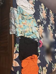 Tie-Dye & Solid Tops Bundle of 4