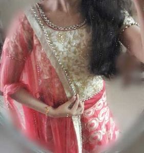 Women's Organza Lehenga Choli with Blouse