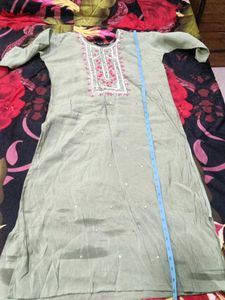 Today offer only @299 Kurta set sea green