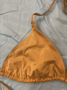 Orange String Bikini Top