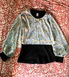 A floral printed beautiful multicoloured top