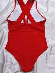 Red One Piece Swimsuit