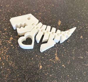 Valentines Flexi T-Rex with Heart