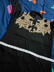 Black Silk Top