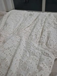 Chic White Eyelet Midi Dress