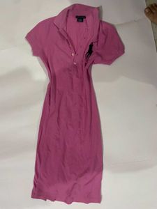 Ralph Lauren Pink Polo Dress with Logo