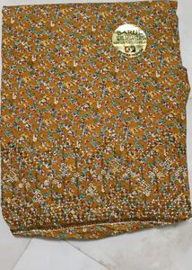 yellow suit cremic cotton dress material