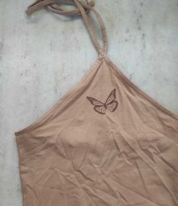 *Sale Fixed price* Nude Halter Mini Dress