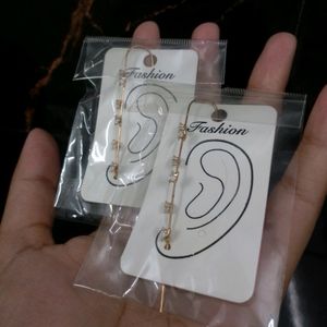 Just 1 Left Pair Of Crystal Earcuffs