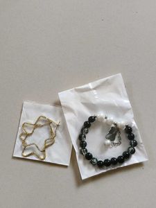 Star Hoop Earrings - Gold Tone