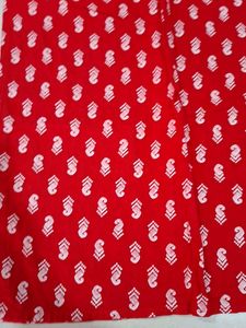 Stylish Red Bandhani Print Kurti