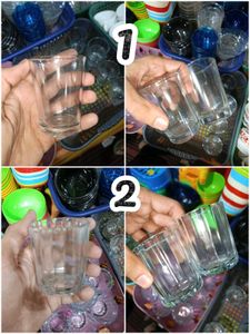 Set of 6 Glasses. (Not crystal clear)